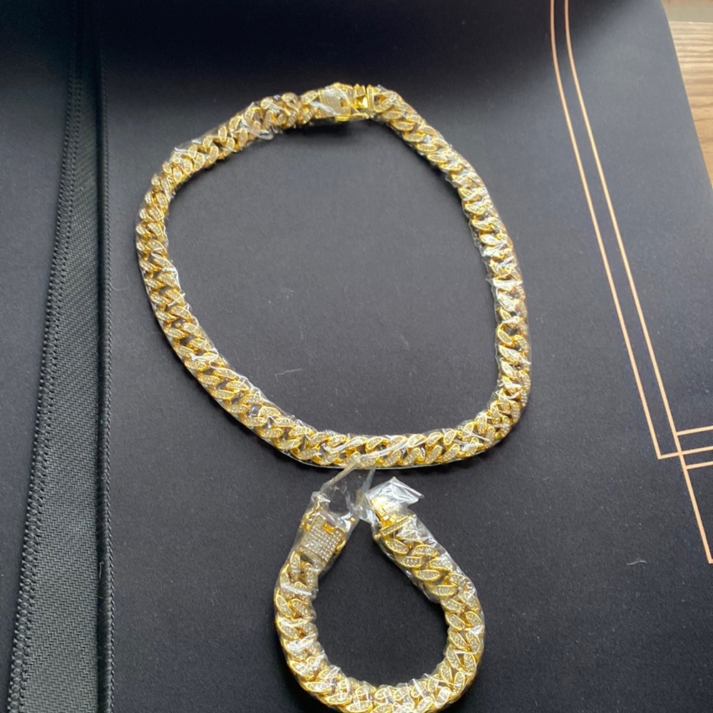 zirconia stone choker set